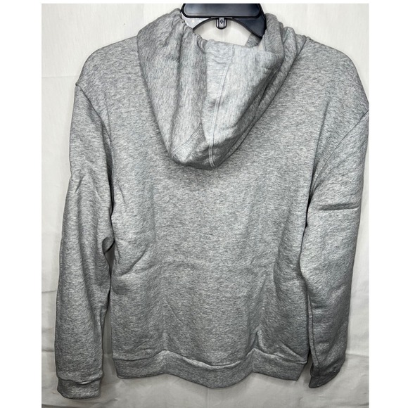 Adidas Men's Hoodie, Grey White Pullover Sweatshirt HR8491, Size Small - Picture 5 of 6